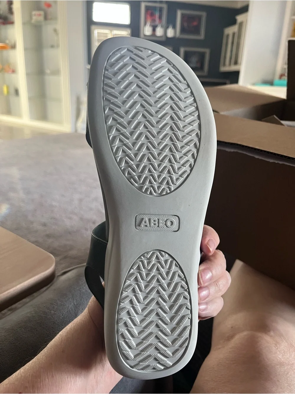 Abeo Oasis Grey Strappy Sport Sandals